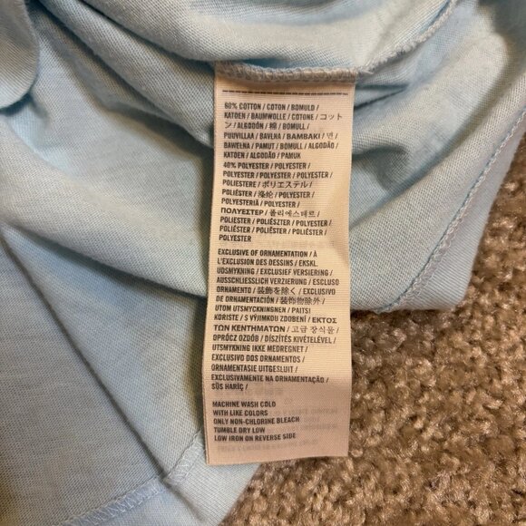 Y2K Hollister Women's Light Blue Racer Back Knot Tank Top Size Small #240 - Picture 7 of 7